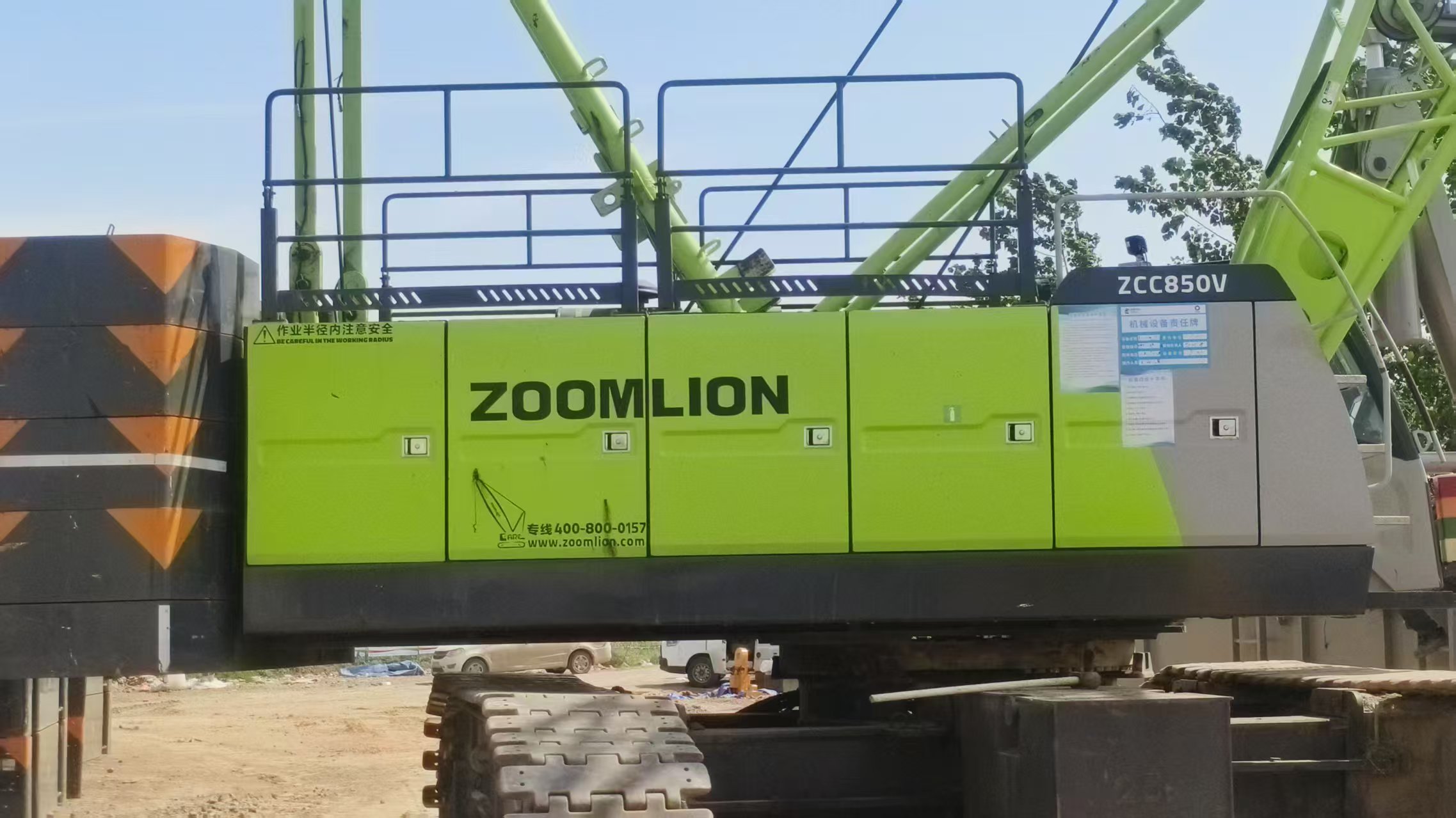 Tested ZCC850V 2021 Zoomlion Crawler Crane