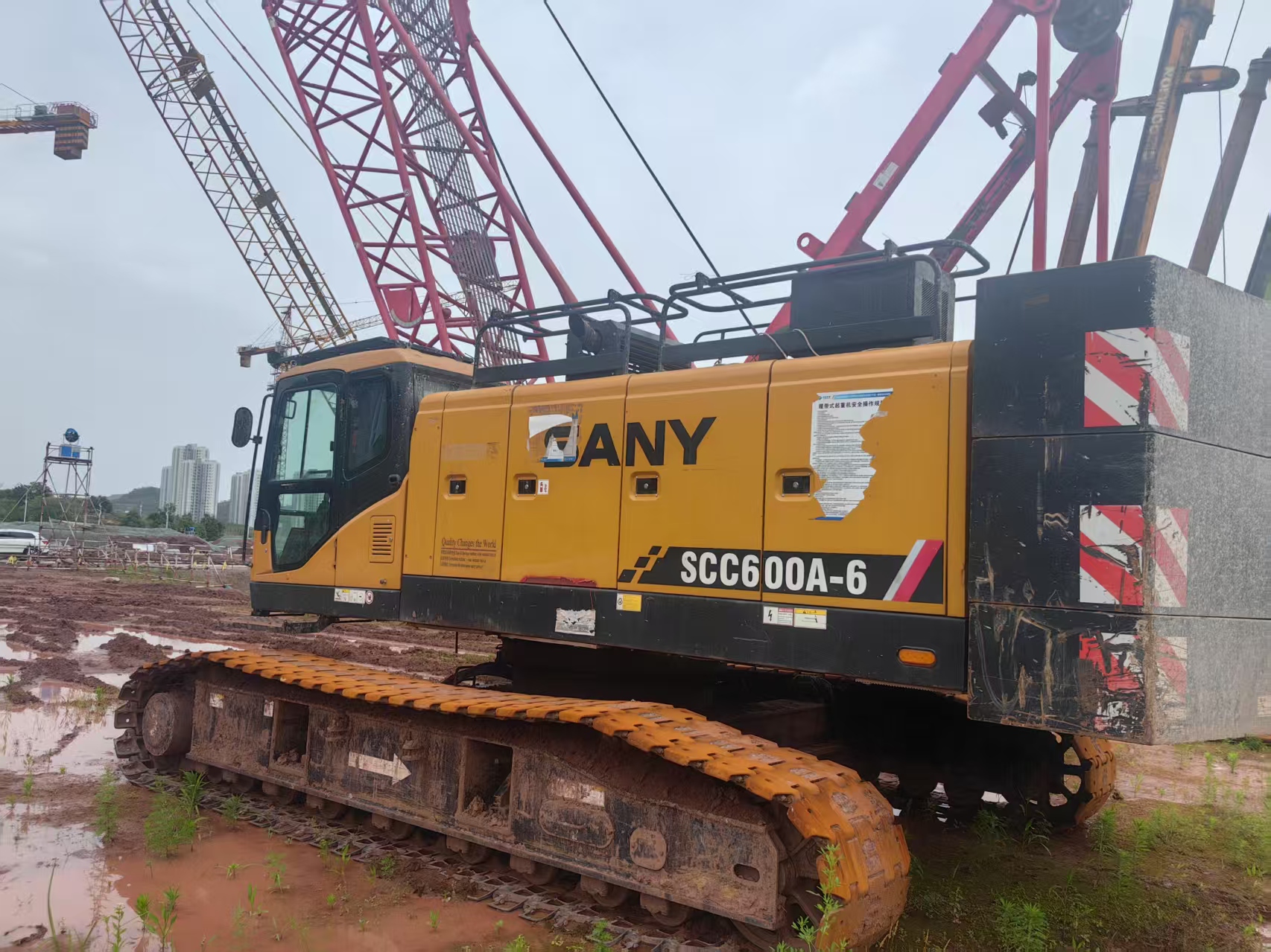 Tested SCC600A-6 2021 Sany Crawler Crane