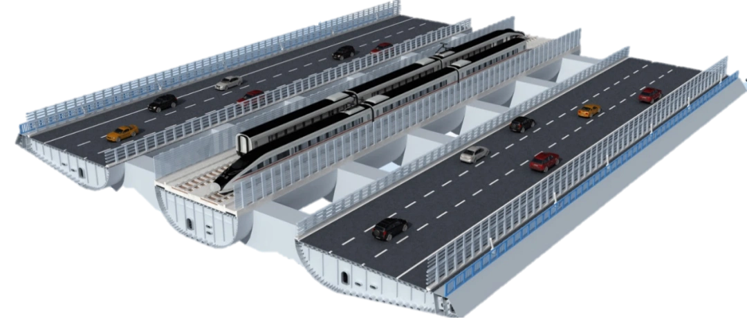combined road-rail bridge