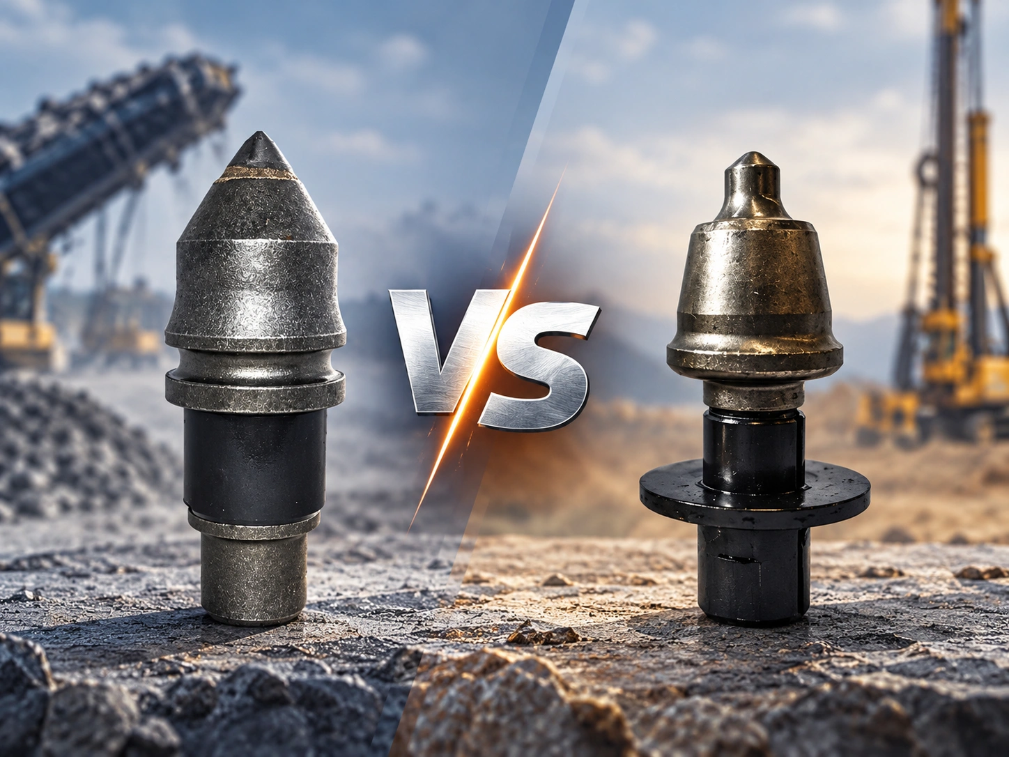 milling picks vs bullet teeth